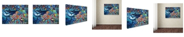 Trademark Global Oxana Ziaka 'Indigo Cat' Canvas Art - 19" x 14" x 2"